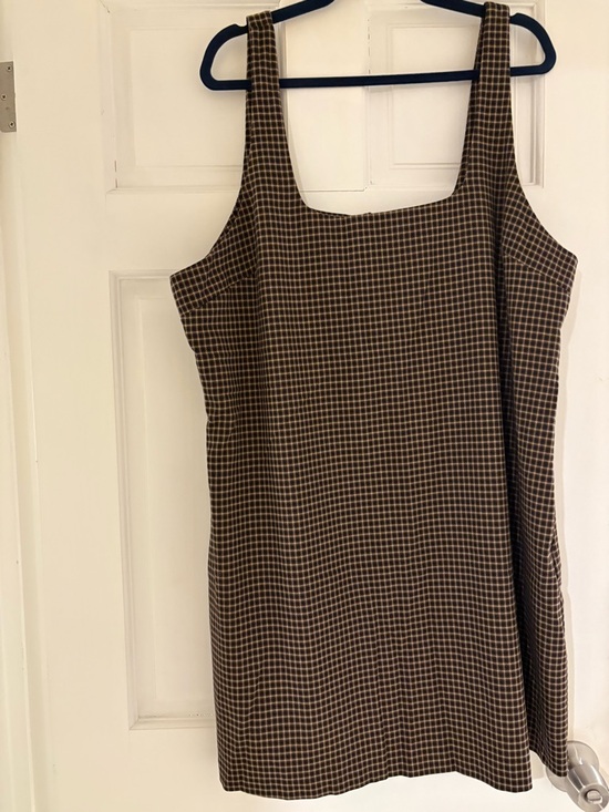 Banana Republic Dresses & Skirts - Banana Republic Brown Houndstooth Square-Neck Mini Dress